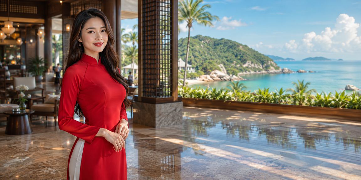 Phong cảnh Sapa với người dùng truy cập nền tảng thể thao trực tuyến qua di động